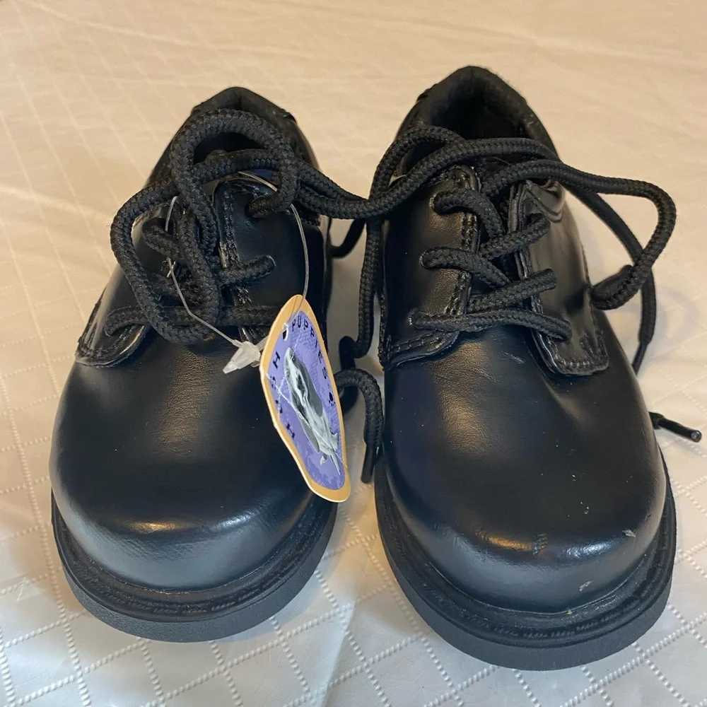 Hush Puppies Classic Black Kids Dress Shoes size infant 5.5